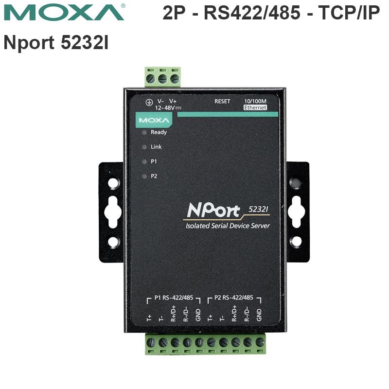  Bộ chuyển đổi 2 port RS-232 to TCP/IP Moxa NPort 5210 