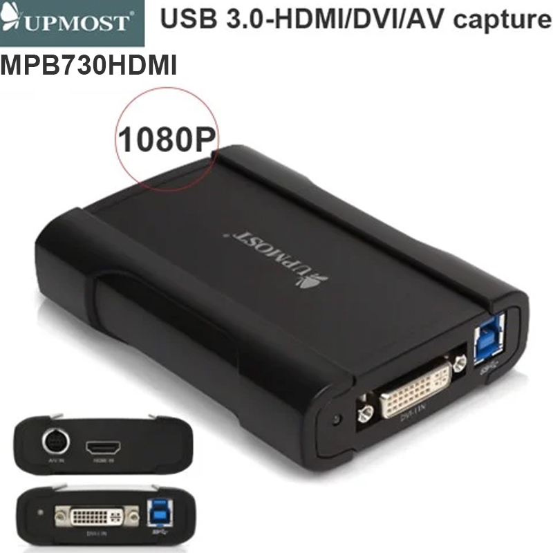 HDMI sang USB 3.0 ghi hình tín hiệu HDMI/DVI/VGA/AV/S-video/Component 1080P@60Hz Upmost MPB730HDMI