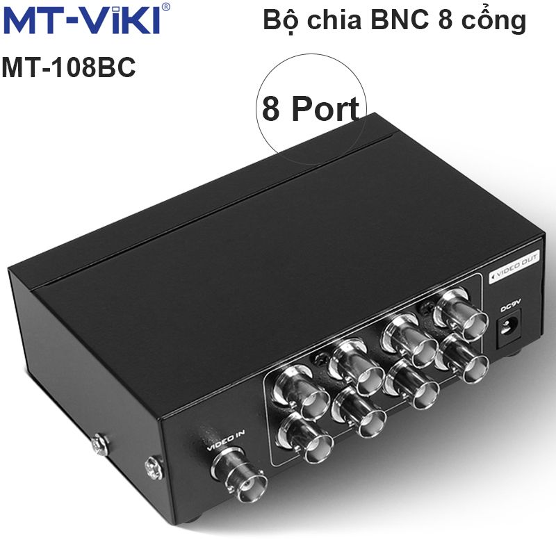 Bộ chia tín hiệu BNC Video 1 ra 8 cổng MT-VIKI MT-108BC