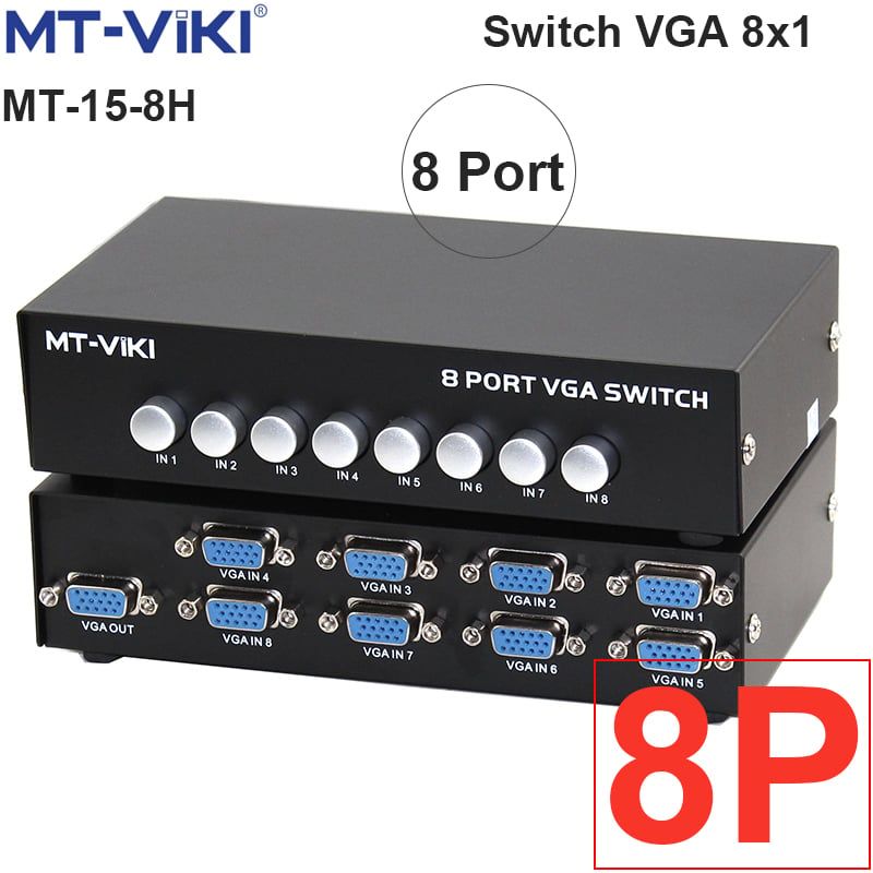  Switch VGA 4 Port - Chuyển mạch 4 CPU ra 1 màn hình MT-VIKI MT-15-4CF 