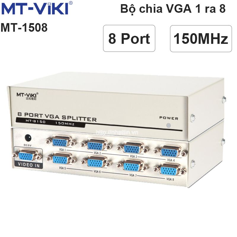  Bộ chia VGA 1 ra 8 150MHz MT-VIKI MT-1508 