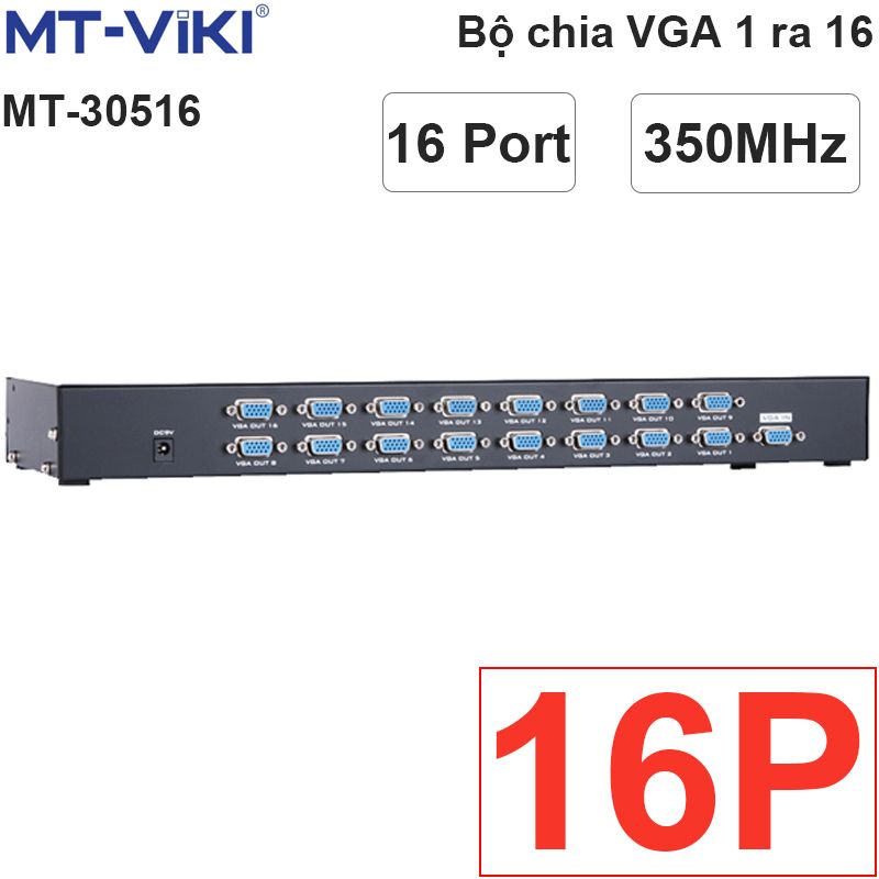  Bộ chia VGA 1 ra 16 350MHz MT-VIKI MT-30516 