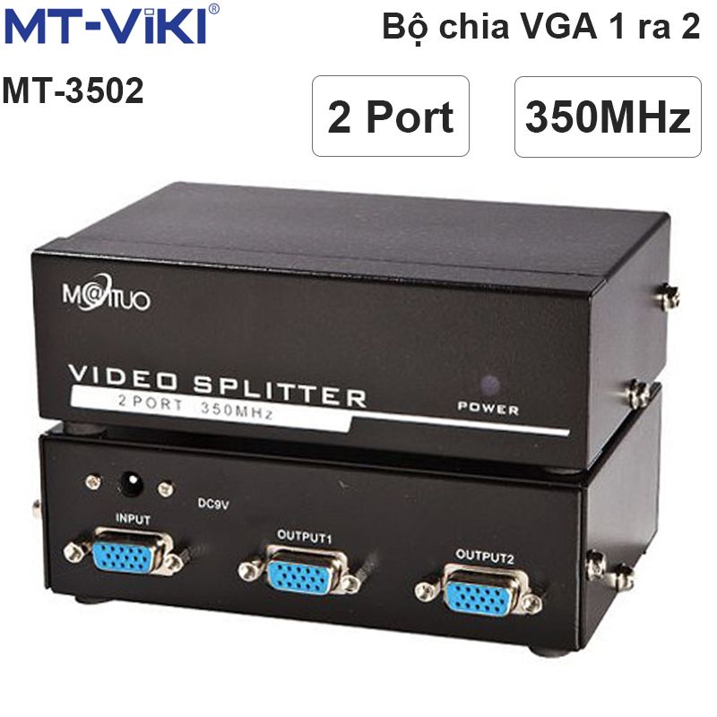 Bộ chia VGA 1 ra 2 350MHz MT-VIKI MT-3502
