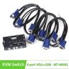 Auto KVM Switch VGA USB 2 port -chuyển mạch 2 CPU ra 1 màn hình VGA kèm cáp MT-VIKI MT-260KL