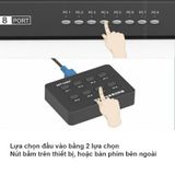  KVM switch 8 port  VGA USB MT-VIKI MT-801UK-L - Switch KVM 8 CPU ra 1 màn hình kèm cáp KVM 