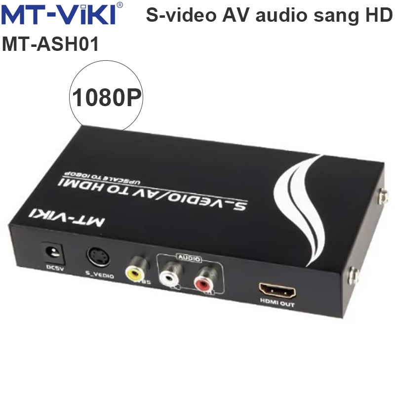 Bộ chuyển đổi S-video và AV Audio sang HDMI MT-ASH01- chính hãng MT-VIKI