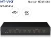 Bộ chuyển mạch HDMI Ma trận 4x4 MT-HD414 - Hỗ trợ 4K30Hz