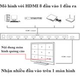  Bộ gộp HDMI 8 đầu vào hiển thị trên cùng 1 màn hình - HDMI switch 8X1 quad multi Viewer MT-VIKI MT-SW081 