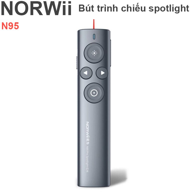  Bút trình chiếu kỹ thuật số spotlight kiêm chuột bay cho màn hình LED LCD TV Norwii N95Pro 