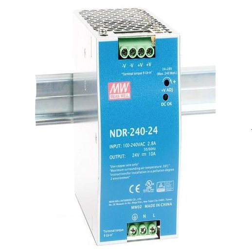 Nguồn DC công nghiệp 24V-10A-240W Meanwell NDR-240-24 đài loan