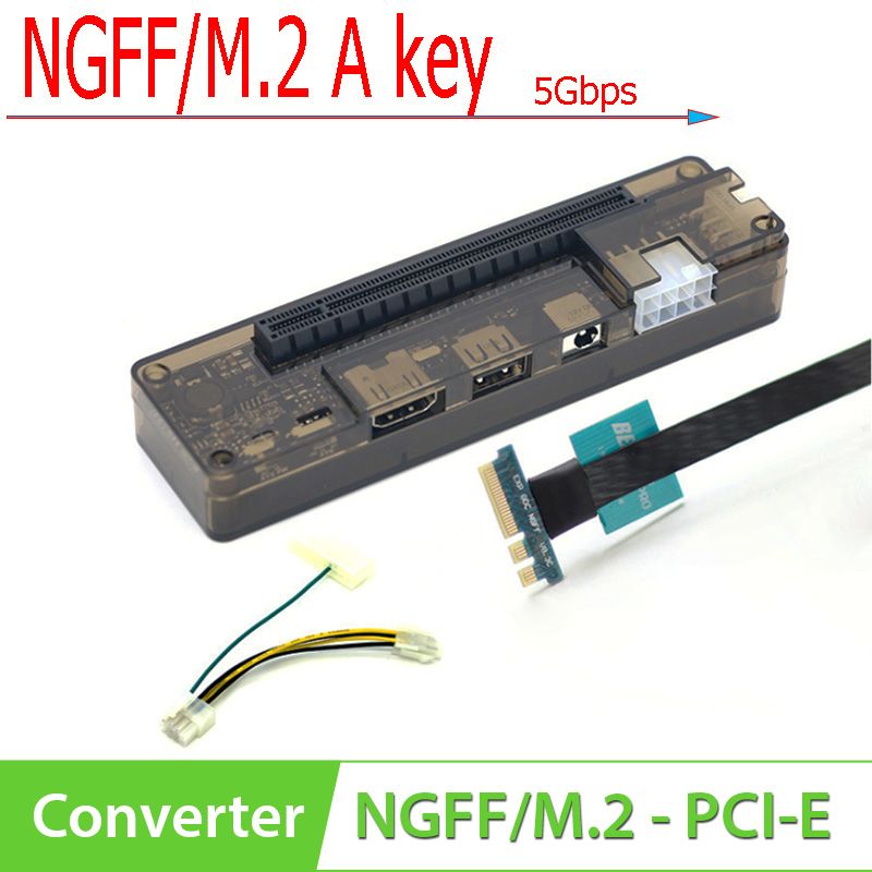 NGFF/M.2 Akey sang PCI-Express 16X EXP-GDC - Gắn Card PCI-E ngoài cho Laptop