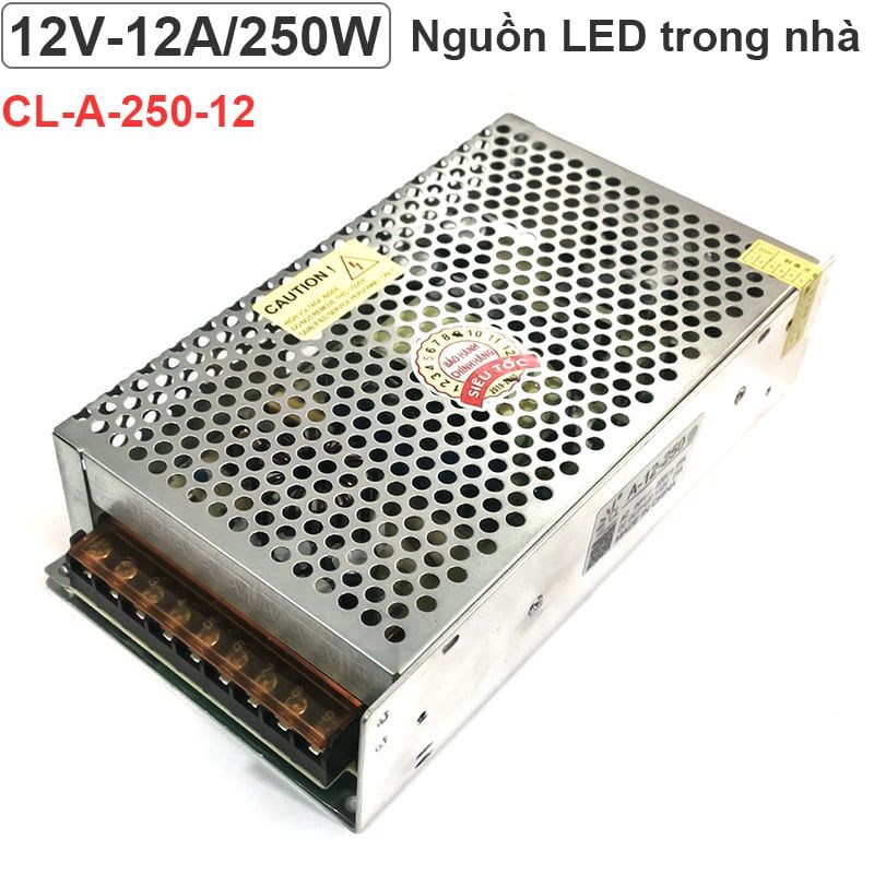 Nguồn LED 12V-21A 250W cho Camera Bảng điện tử LED Biển quảng cáo Changylian CL-A-250-12