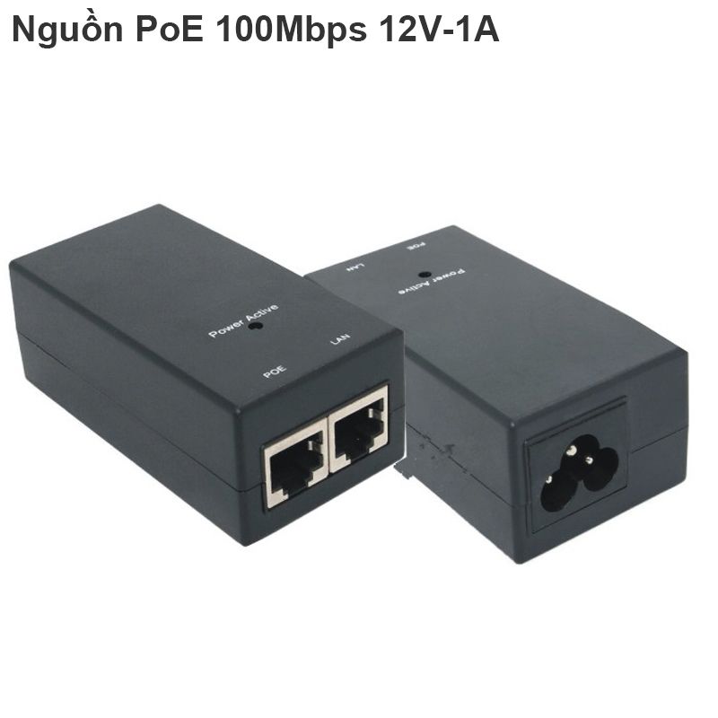 Nguồn POE 12V1A cấp nguồn cho bộ phát wifi, camera