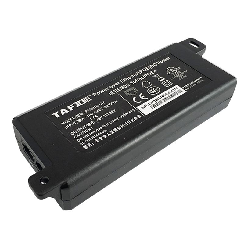 Nguồn PoE+ 48-56V/60W gigabit 802.3af/at Tafit PSE01G-AT 