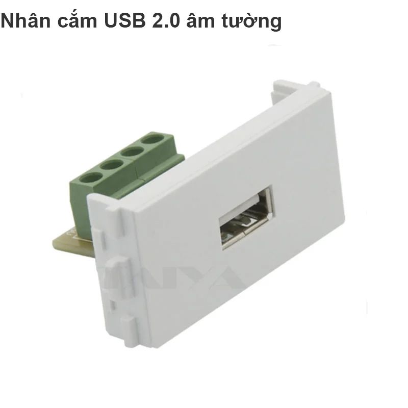 Đế bắt vít USB 2.0 âm tường