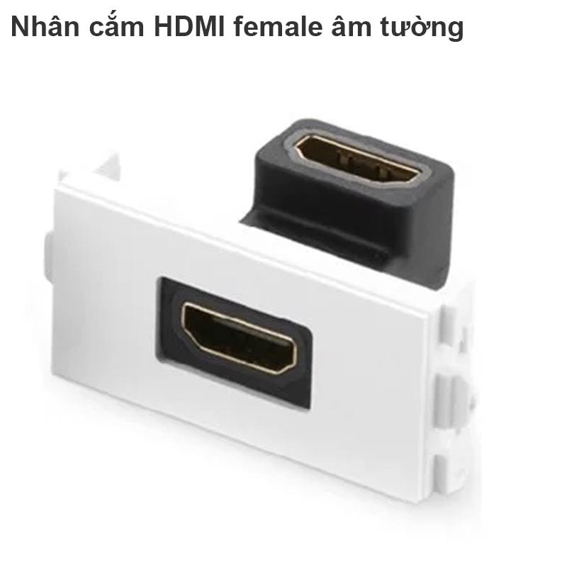 Nhân HDMI âm tường female bẻ góc