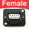 Đầu hàn jack cắm DB9 Female cho bảng điều khiển âm tường âm sàn Coraon D-DB9-FG