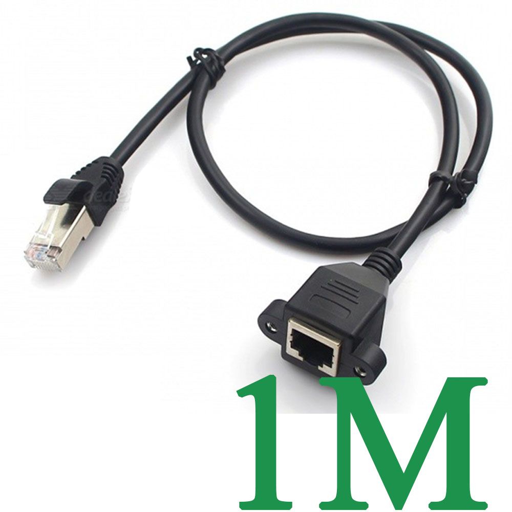  Cáp mạng RJ45 nối dài 1 đầu đực 1 đầu cái - Dây mạng RJ45 có bắt vít nối dài 30Cm | 60Cm 