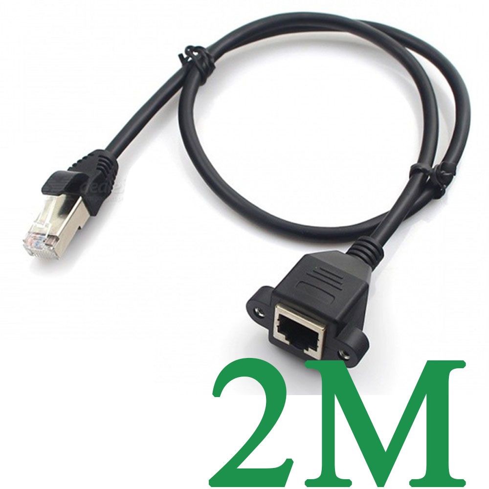  Cáp mạng RJ45 nối dài 1 đầu đực 1 đầu cái - Dây mạng RJ45 có bắt vít nối dài 30Cm | 60Cm 