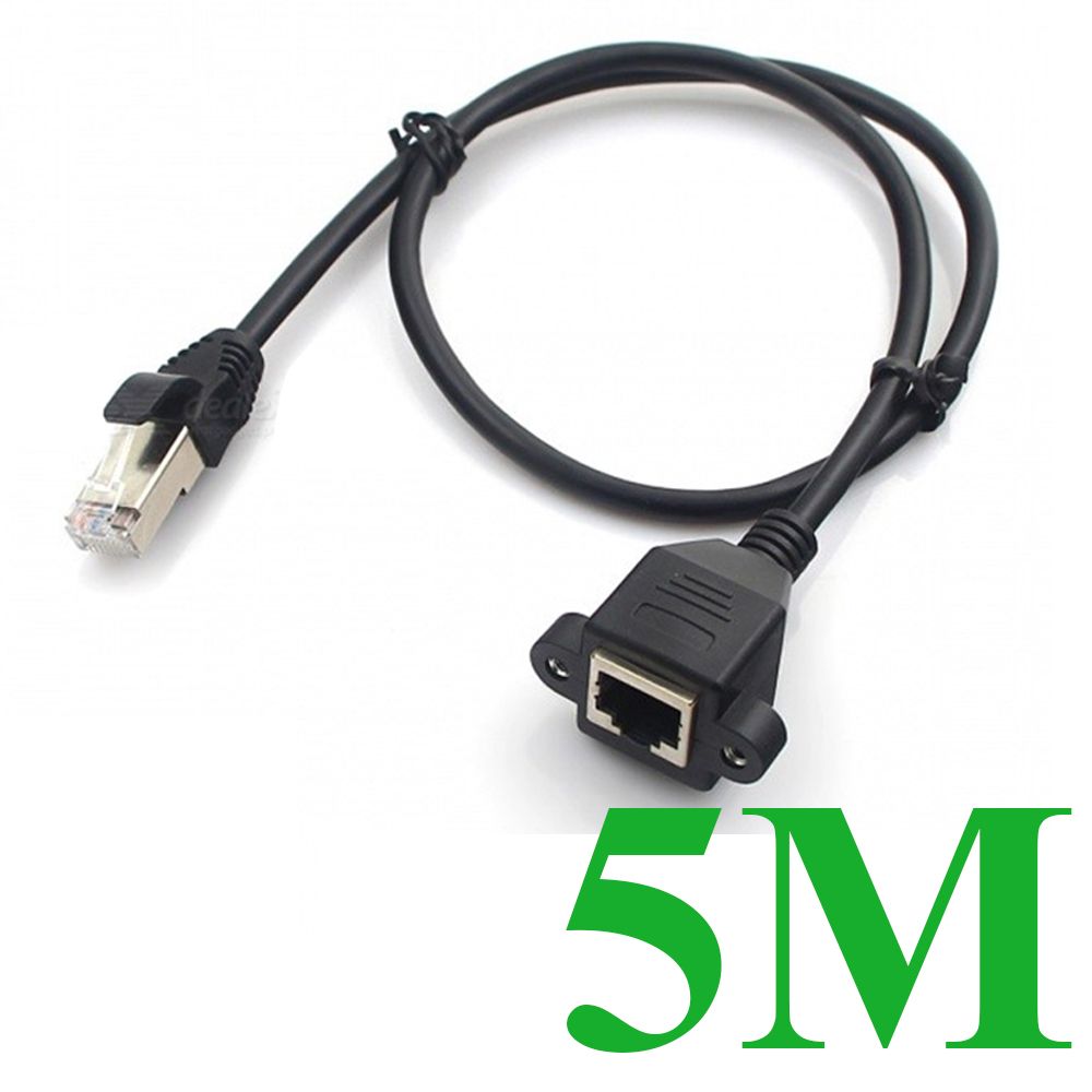  Cáp mạng RJ45 nối dài 1 đầu đực 1 đầu cái - Dây mạng RJ45 có bắt vít nối dài 30Cm | 60Cm 