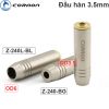 Đầu hàn giắc cắm âm thanh 3.5mm cái mạ vàng 24K Coraon OD3.5mm Z-240BG OD6mm Z-240-BG