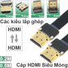 Dây cáp HDMI siêu mỏng siêu nhẹ cho camera flycam 10Cm 20Cm 30Cm 50Cm 80Cm