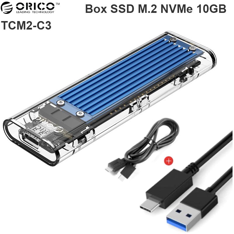 Hdd Box Nvme M2 Usb 31 Type C Gen 2 10gbps Orico Tcm2 C3 3924