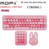 Bàn phím chuột không dây 3 trong 1 hình thỏ Kute chính hãng Mofii SMK676683M3AG