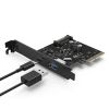 Card PCI-E 4X ra 2 cổng USB 3.1 type A type C 10Gbps Orico PA31-AC