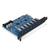  Cạc mở rộng cổng USB 3.0 cho máy tính để bàn - Card PCI-E USB 3.0 7 port Orico PVU3-7U 