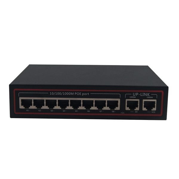 Switch POE 8 Port Gigabit+ 2 Port Uplink Gigabit