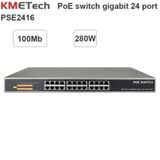  Switch PoE 24 Port KMETech PSE2416- Bộ chia PoE 24 cổng 