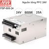 Bộ nguồn PFC DC tổng 600W 24V-25A Meanwell PSP-600-24