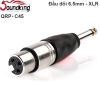 Đầu giắc âm thanh chuyển đổi 6.5mm mono sang XLR Soundking