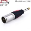 Đầu giắc âm thanh chuyển đổi 6.5mm mono sang XLR Soundking