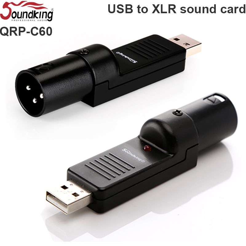 USB to XLR 3 pin male Soundking QRP-C60