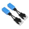 Thiết bị gộp 2 đường internet vào 1 dây mạng và tách thành 2 - Bộ gộp cáp mạng 2 vào 1 RJ45 Splitter uPoE