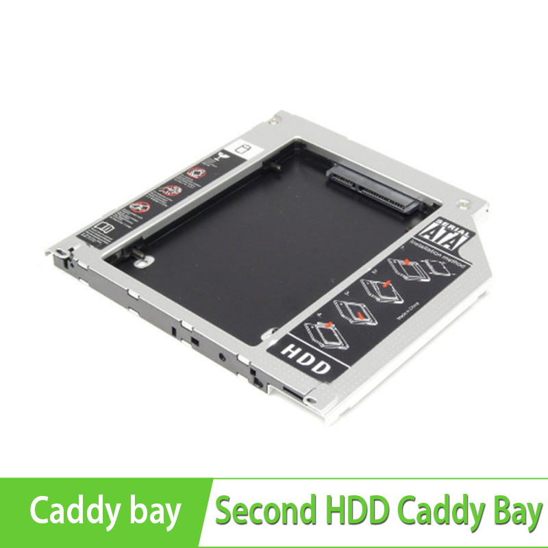 Second HDD Caddy Bay- Lắp ổ cứng thứ 2 cho laptop qua khay CD- Loại dầy 129mm*128mm*12.7mm