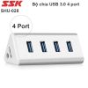 Hub USB 3.0 4 cổng SSK SHU028 hỗ trợ ổ cứng di động