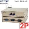 Switch RS232 DB9 2 cổng, Bộ chuyển mạch RS232 2 vào 1 MT-VIKI MT-RS232-2