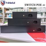  Switch mạng POE 4 cổng + 2 Uplink tốc độ 10/100Mbps  chính hãng Tshield TS-G0402FNC 
