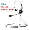 Tai nghe + mic Hion For600 đàm thoại chăm sóc khách hàng chân cắm 3.5mm
