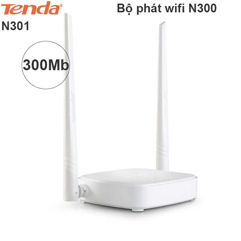 Bộ phát tiếp sóng Wifi Tenda N301 300Mbps- 2 Anten