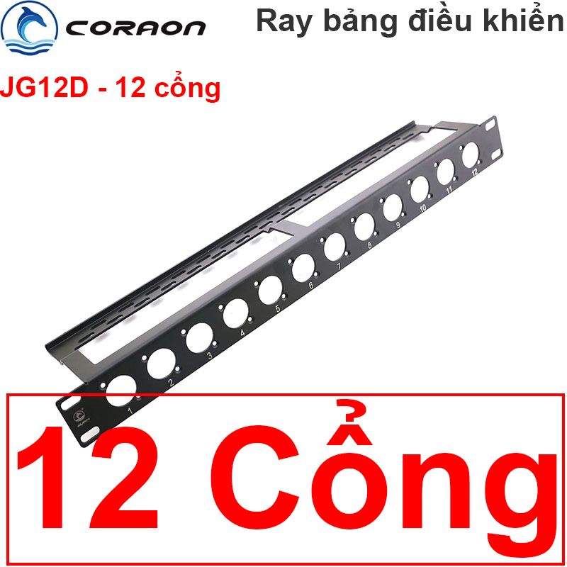  Khay mặt bracket gắn nhân HDMI VGA AV RJ45 BNC SDI XLR USB 24 cổng Coraon 2U24 JG24D 