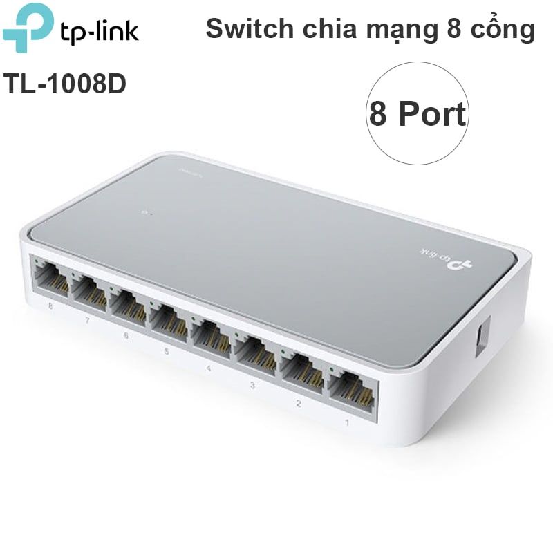 Switch chia mạng 8 cổng 10/100Mbps TP-Link TL-1008D