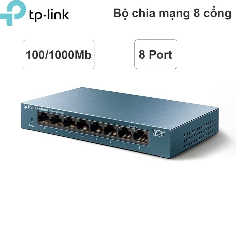 Switch chia mạng 8 cổng LAN RJ45 gigabit TP-LINK LS108G
