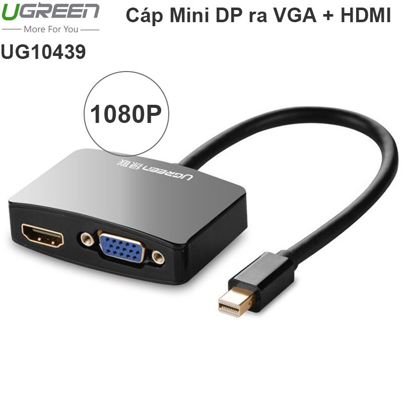  Mini DisplayPort to VGA + HDMI Ugreen 10439 