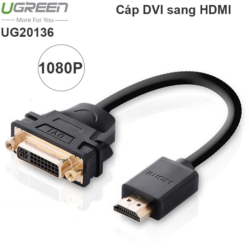 Cáp chuyển đổi HDMI to DVI 24+5 Ugreen 20136