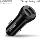  Sạc trên ô tô 2 cổng USB công suất 17W Ugreen 20392 20393 