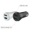 Tẩu sạc nguồn 12V 24V ra 1 port USB 5V-2.4A 1 port USB QC2.0 UGREEN 20757 20758